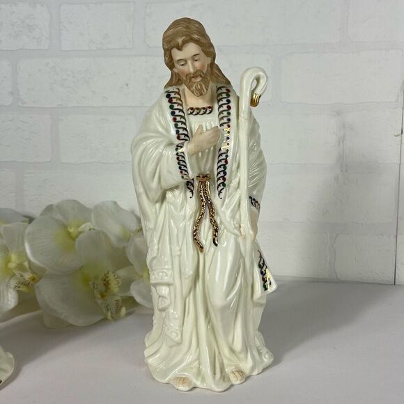 Bon Ton Jade Porcelain MARY AND JOSEPH - Picture 9 of 13
